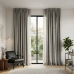 Dove Grey Double Curtains