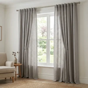 Dove Grey Linen Curtains