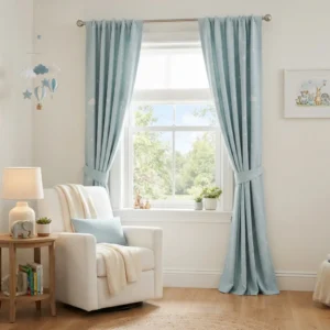 Duck Egg Blue Nursery Curtains