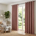 Dusty Rose Eyelet Curtains Abu Dhabi