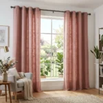 Dusty Rose Eyelet Curtains Abu Dhabi