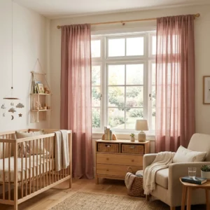 Dusty Rose Panel Curtains