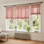 Dusty Rose Roll Up Curtains