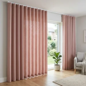 Dusty Rose Wave (S-Fold) Curtains