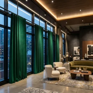 Emerald Green Panel Curtains