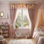 Fairy tale Pink Kids Room Curtains Abu Dhabi