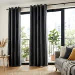 Graphite Eyelet Curtains Abu Dhabi