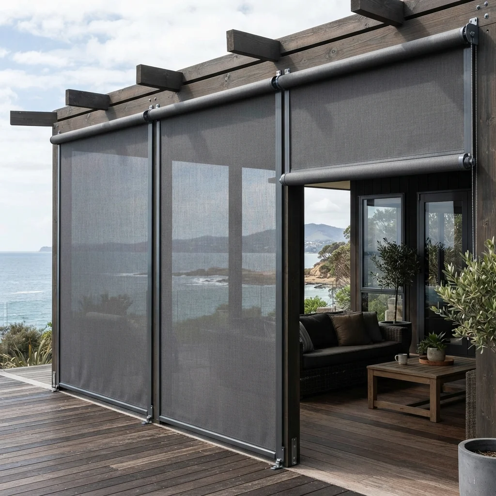 Graphite Roll Up Curtains - Image 3
