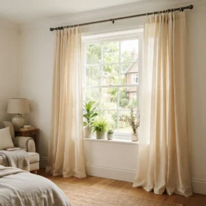 Ivory Cotton Curtains