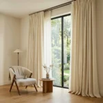 Ivory Double Curtains