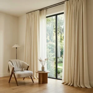 Ivory Double Curtains