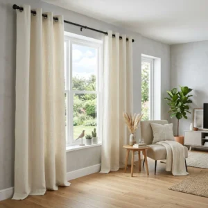 Ivory Eyelet Curtains