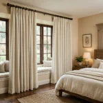 Ivory Soundproof Curtains
