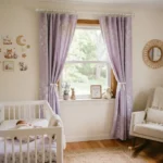 Lavender Nursery Curtains