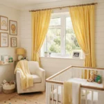 Lemon Yellow Nursery Curtains