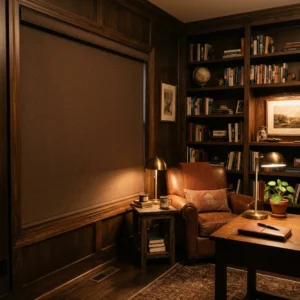 Mocha Brown Blackout Blinds