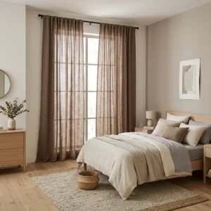 Mocha Brown Panel Curtains