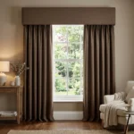Mocha Brown Pelmet Curtains