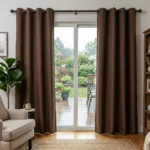 Mocha Brown waterproof Curtains Abu Dhabi