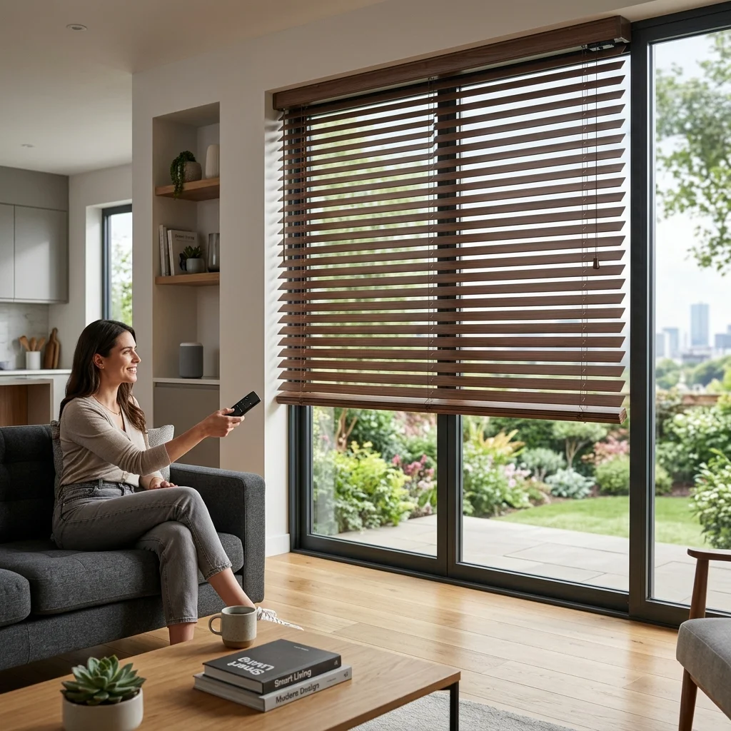 Motorized Wooden Blinds Abu Dhabi
