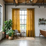 Mustard Yellow Panel Curtains