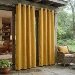Mustard Yellow Waterproof Curtains Abu Dhabi