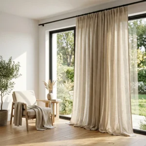 Natural Linen Home Curtains