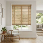 Natural Oak Wooden Blinds Abu Dhabi
