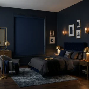 Navy Blue Blackout Blinds