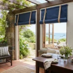 Navy Blue Roll Up Curtains Abu Dhabi