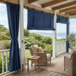Navy Blue Roll Up Curtains Abu Dhabi