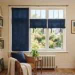 Navy Blue Roll Up Curtains Abu Dhabi