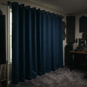 Navy Blue Soundproof Curtains