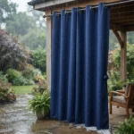 Navy Blue Waterproof Curtains Abu Dhabi