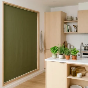 Olive Green Blackout Blinds