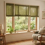 Olive Green Roll Up Curtains Abu Dhabi