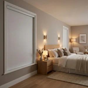 Pearl White Blackout Blinds