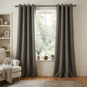 Pewter Cotton Curtains