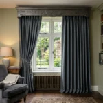 Pewter Pelmet Curtains