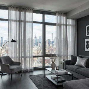 Pewter Sheer Curtains