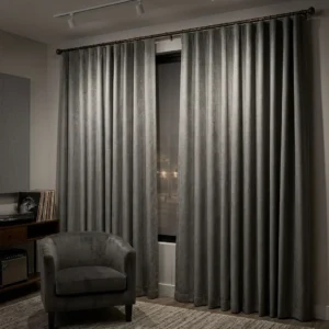 Pewter Soundproof Curtains