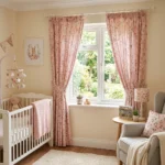 Pink Floral Kids Room Curtains Abu Dhabi