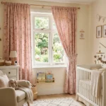 Pink Floral Kids Room Curtains Abu Dhabi