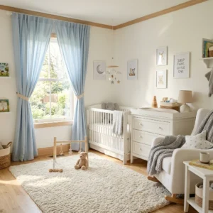 Powder Blue Panel Curtains