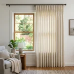 Pure White Pencil Pleat Curtains