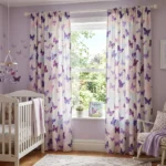 Purple Butterfly Kids Room Curtains Abu Dhabi
