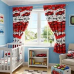 Red Racing Car Kids Room Curtains Abu Dhabi