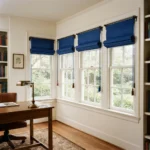 Royal Blue Roll up Curtains Abu Dhabi