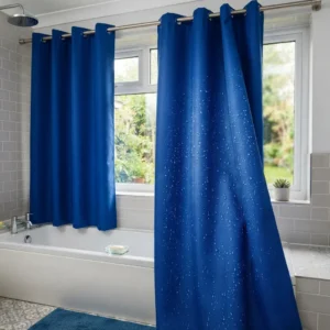 Royal Blue Waterproof Curtains Abu Dhabi