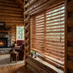 Rustic Cedar Wooden Blinds Abu Dhabi